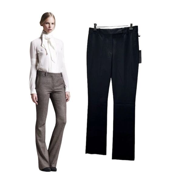 NWT Belstaff Midnight Black The Derby Classic Trouser Belt Loops Flare Legs 40 - Picture 16 of 16